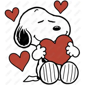 Peanuts  Snoopy Heart DTF Iron on Transfer N4