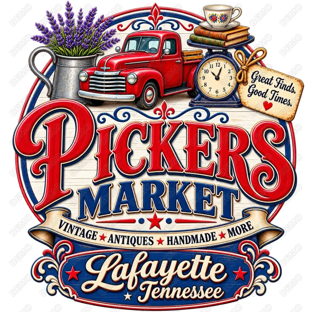 Pickers Market DTF  Shirt Iron on Transfer