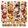 Piglet Winnie the Pooh  Eeyore Tigger Cozy Season  DTF  Iron On  Transfer