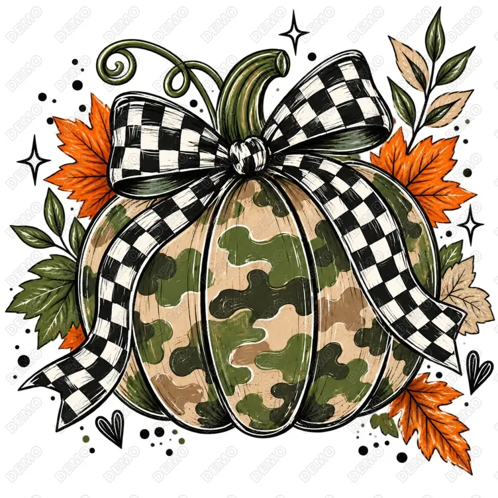Pumpkin Fall DTF  Iron on Transfer N8