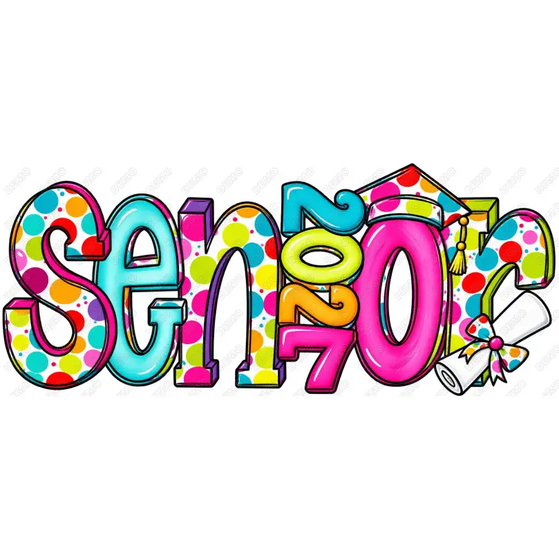 Senior 2025  Graduation  DTF Iron On Transfer