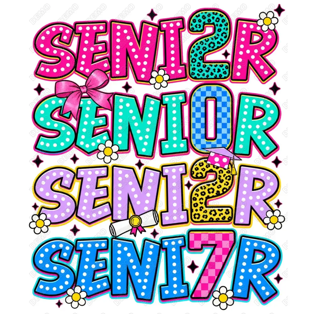 Senior Graduation Custom Year  DTF Iron On Transfer