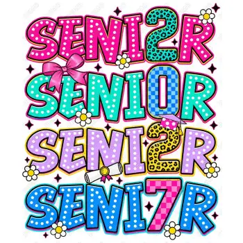 Senior Graduation Custom Year  DTF Iron On Transfer