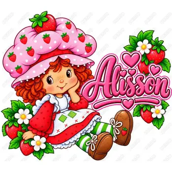 Strawberry Shortcake Custom  name DTF Shirt Iron on Transfer N3