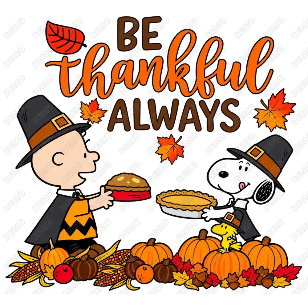 Thanksgiving Snoopy  DTF  Iron on Transfer N6