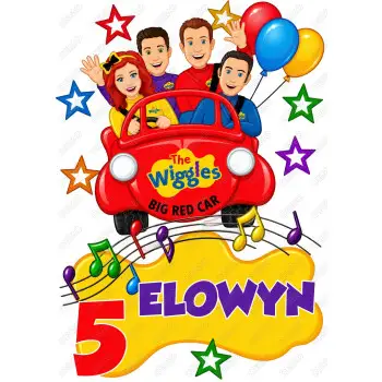 The Wiggles Birthday Personalized Custom T Shirt Iron on Transfer Decal