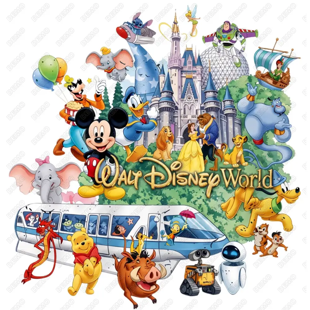 Walt Disney World Storybook   DTF Iron on Transfer