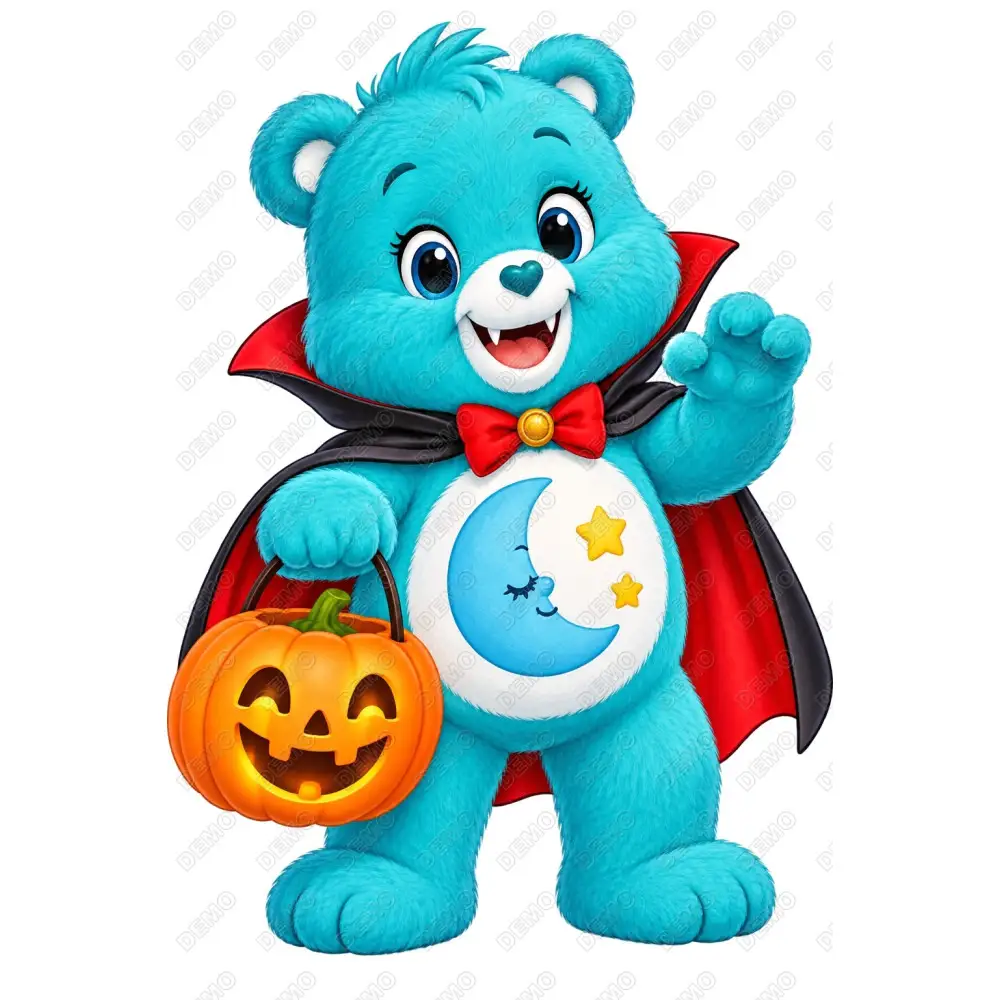 Care Bear  Bedtime Bear Halloween  DTF Shirt Iron on Transfer