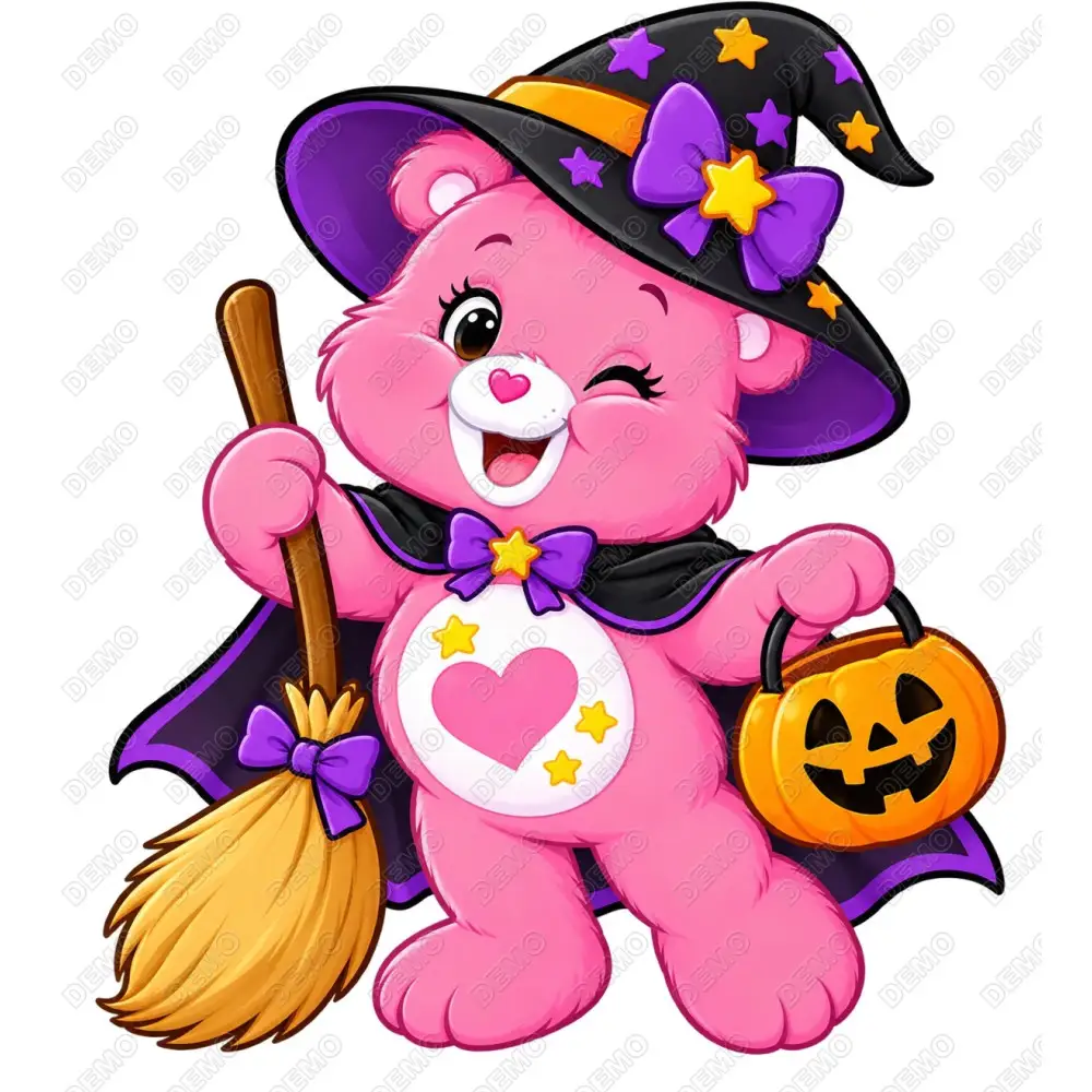 Care Bear Halloween  DTF Shirt Iron on Transfer N44