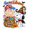 Charlie Brown and Snoopy  Halloween DTF Iron on Transfer N9