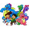 Dragon Tales DTF Shirt Iron on Transfer