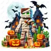 Halloween MineCraft   DTF  Shirt Iron on Transfer N61