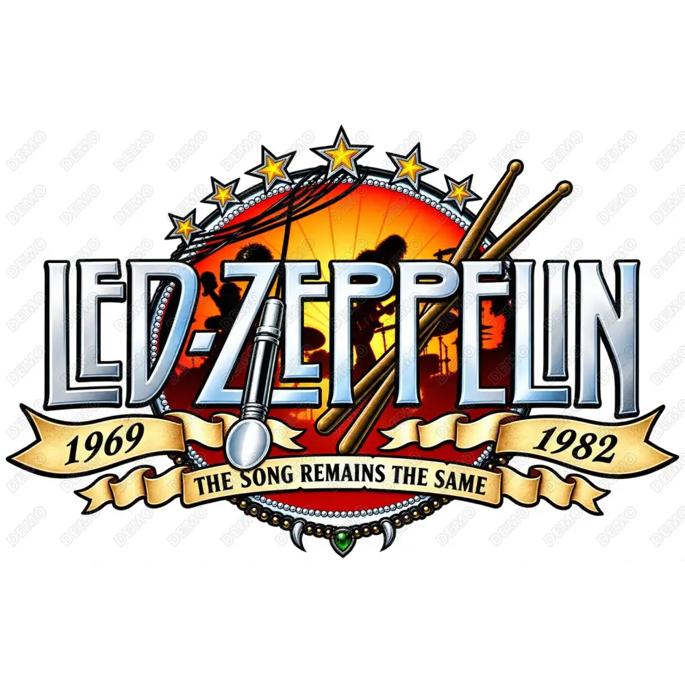 Led Zeppelin DTF Shirt Iron on Transfer N2
