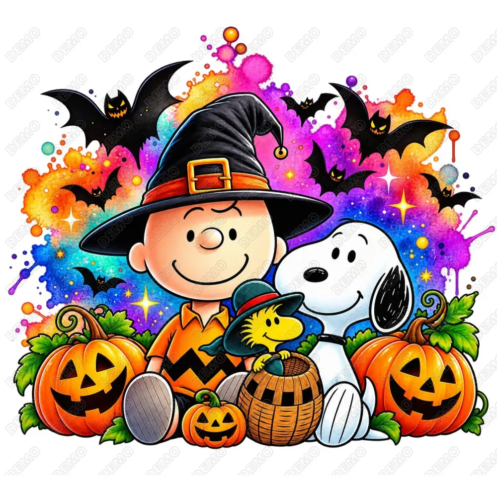Peanuts Charlie Brown Halloween DTF Iron on Transfer N12