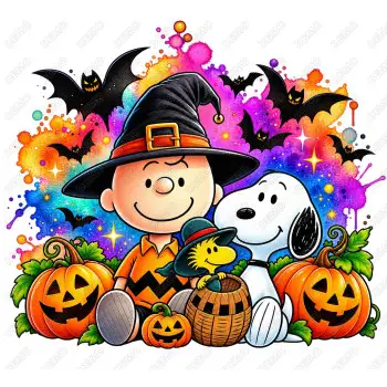 Peanuts Charlie Brown Halloween DTF Iron on Transfer N12