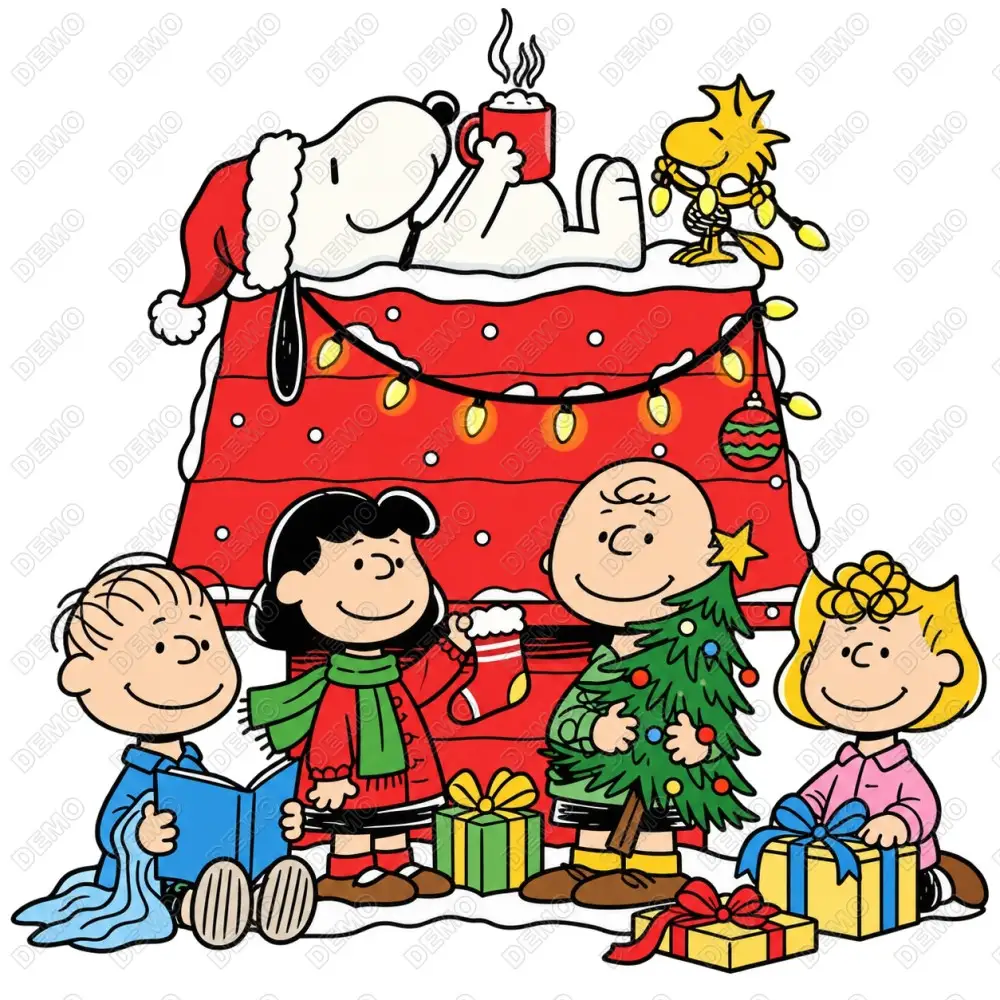 Peanuts Christmas Snoopy  DTF Iron on Transfer N7