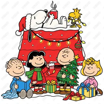 Peanuts Christmas Snoopy  DTF Iron on Transfer N7