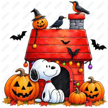 Peanuts Halloween Pumpkins DTF Iron on Transfer N15