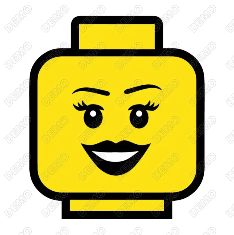 Lego Faces DTF  Shirt Iron on Transfer N90