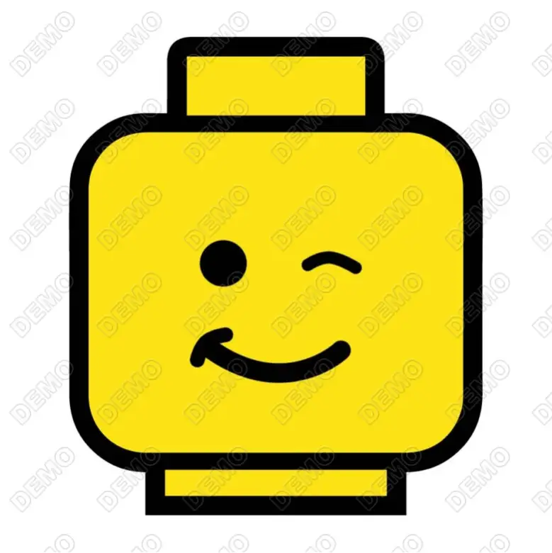 Lego Faces DTF  Shirt Iron on Transfer N90