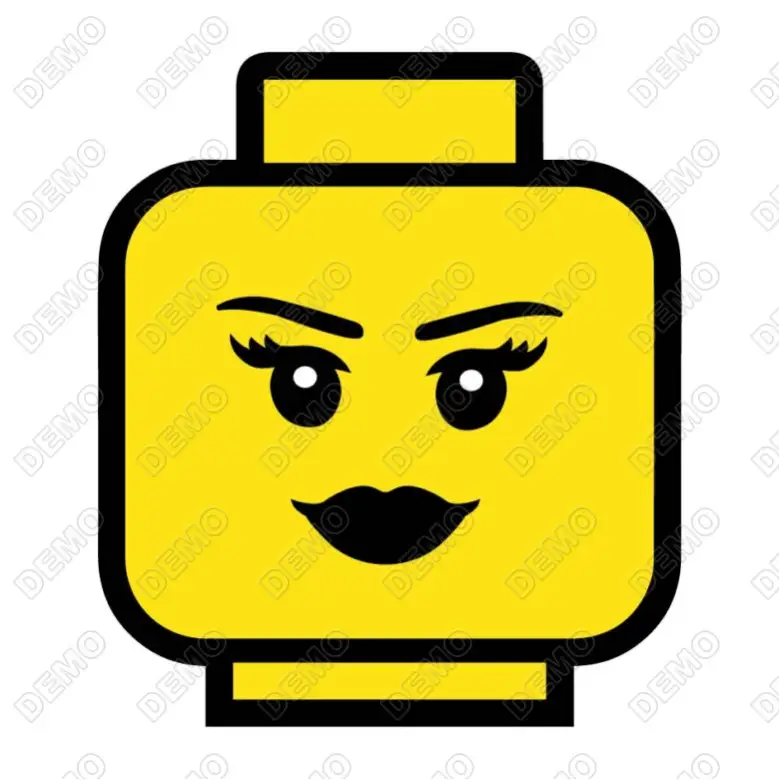 Lego Faces DTF  Shirt Iron on Transfer N90