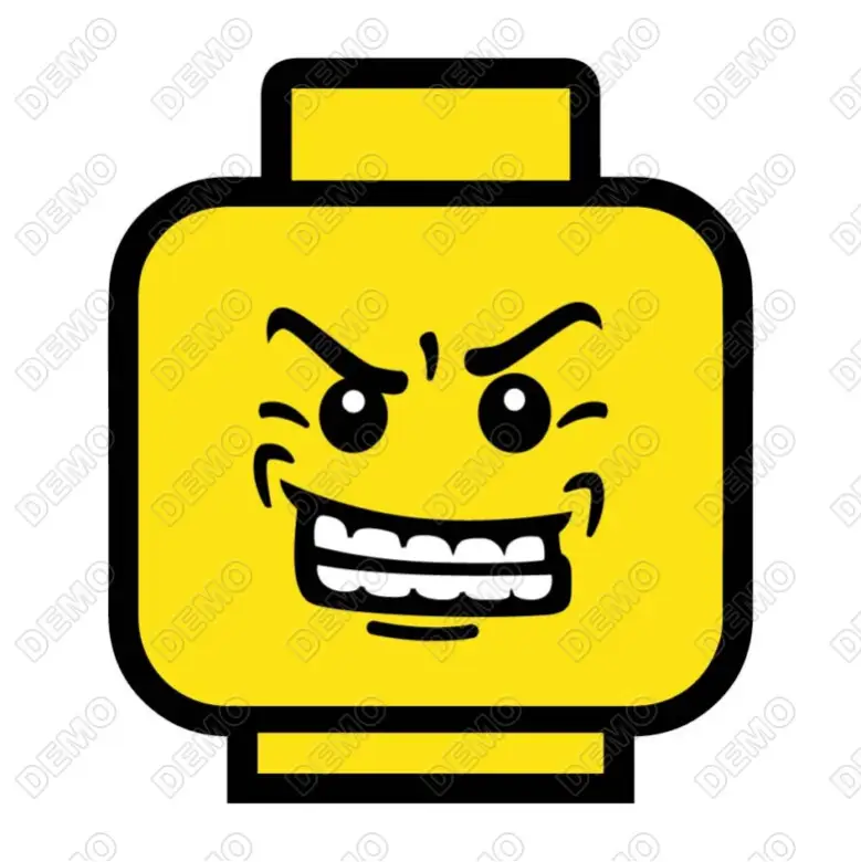 Lego Faces DTF  Shirt Iron on Transfer N90