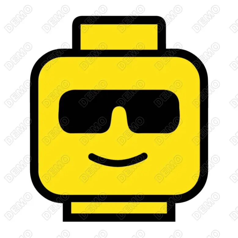 Lego Faces DTF  Shirt Iron on Transfer N90