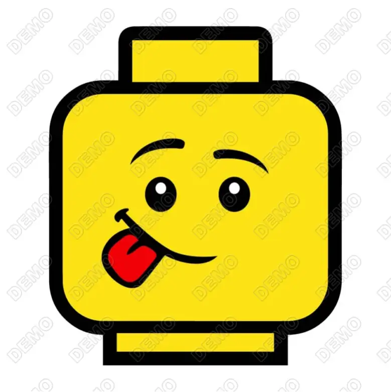 Lego Faces DTF  Shirt Iron on Transfer N90