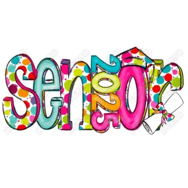 Senior 2025  Graduation  DTF Iron On Transfer