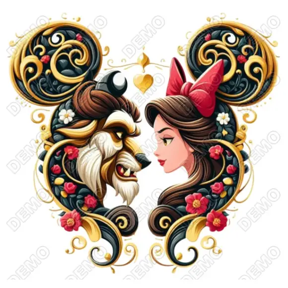 Beauty and the Beast  Disney DTF   Iron on Transfer