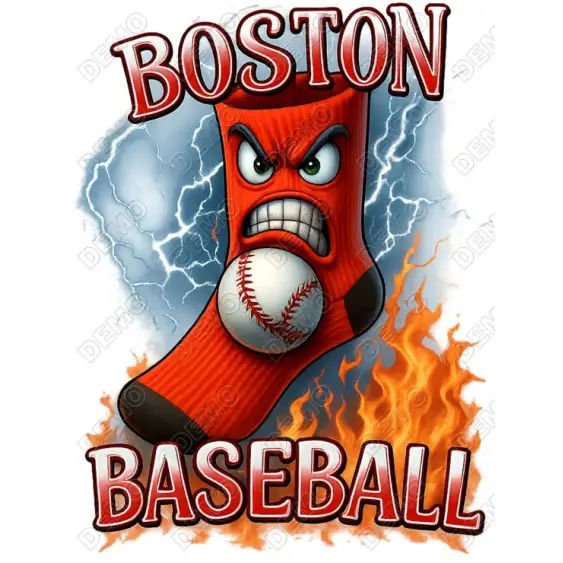 Boston Baseball DTF Iron on Transfer Boston Baseball DTF Iron on Transfer