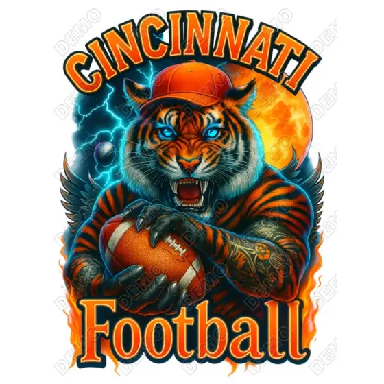 Cincinnati Football  DTF  Iron on Transfer