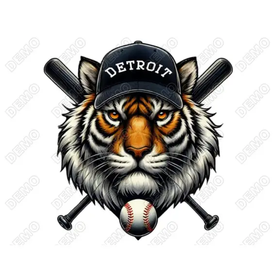 Detroit  Baseball  DTF Iron on Transfer