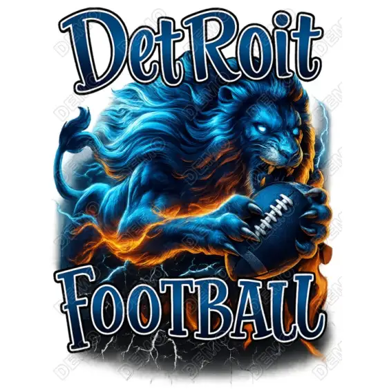Detroit Lions Football  DTF Iron on Transfer N2