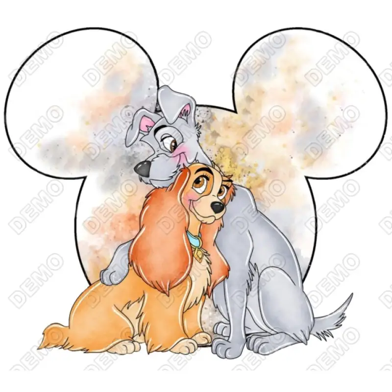 Lady and the Tramp Disney DTF Iron on Transfer Lady and the Tramp Disney DTF Iron on Transfer