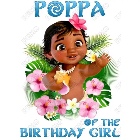 Moana  Family Member  DTF Custom   Iron on Transfer