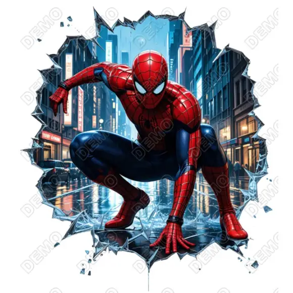 Spider Man  DTF  Heat Iron on Transfer  N2