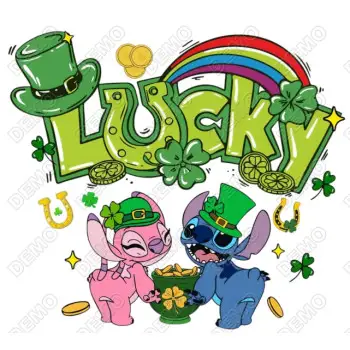 St Patrick Stitch Angel DTF   Iron on Transfer 