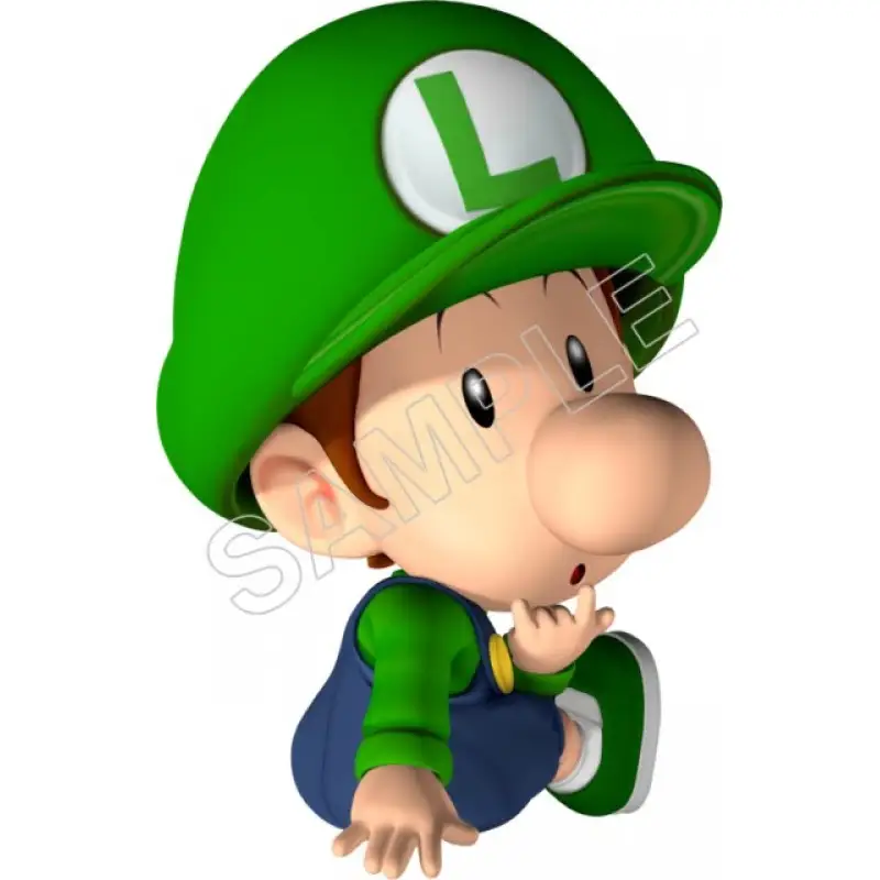 Super Mario Bros. Baby Luigi T Shirt Iron on Transfer Decal #22 Super Mario Bros. Baby Luigi T Shirt Iron on Transfer Decal #22