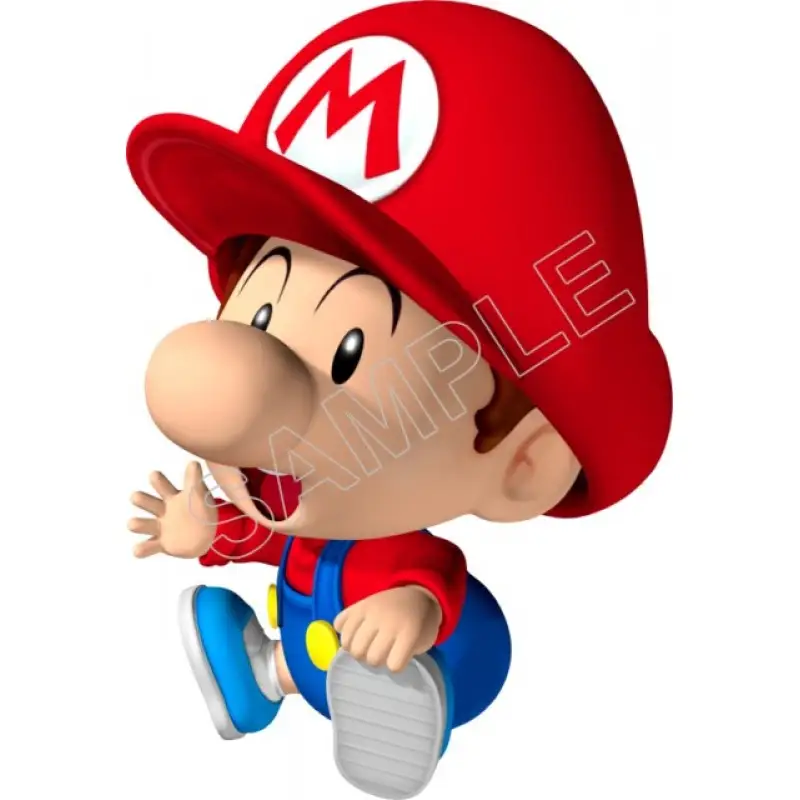 Super Mario Bros. Baby Mario T Shirt Iron on Transfer Decal #23 Super Mario Bros. Baby Mario T Shirt Iron on Transfer Decal #23