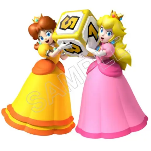 Super Mario Bros. Princess Peach and Daisy T Shirt Iron on Transfer Decal #28 Super Mario Bros. Princess Peach and Daisy T Shirt Iron on Transfer Decal #28