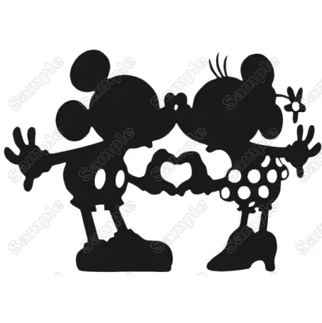 Disney Minnie  Mouse Mickey Valentines   Iron On Transfer Vinyl HTV