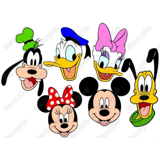 Disney Character Head T Shirt Iron on Transfer Disney Character Head T Shirt Iron on Transfer