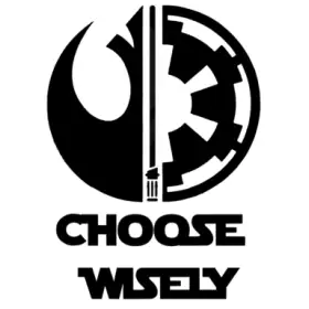 Choose Wisely Star Wars Iron On Transfer Vinyl HTV Choose Wisely Star Wars Iron On Transfer Vinyl HTV