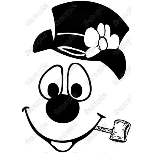 Frosty the Snowman Iron On Transfer Vinyl HTV Frosty the Snowman Iron On Transfer Vinyl HTV