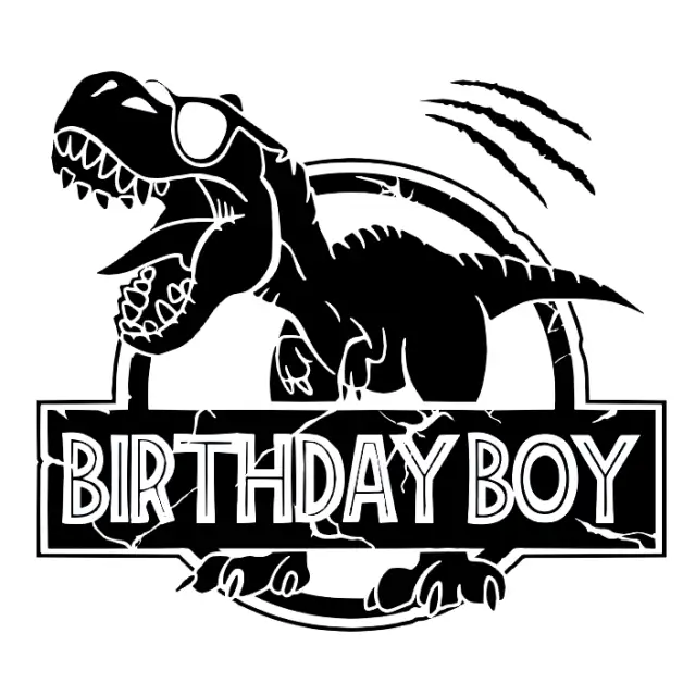 Dinosaur Birthday Boy Iron On Transfer Vinyl HTV #1 Dinosaur Birthday Boy Iron On Transfer Vinyl HTV #1