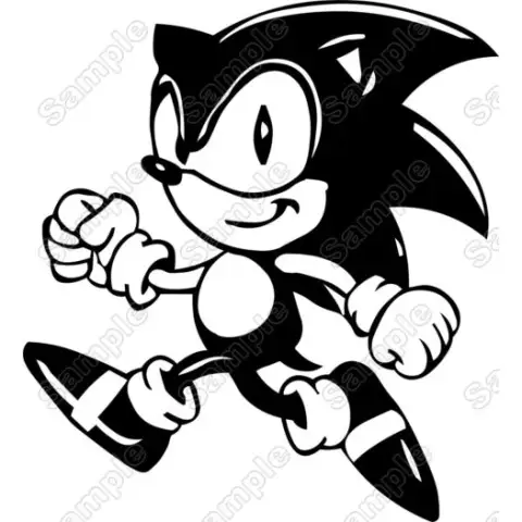 Sonic Shirt Iron On Transfer Vinyl HTV #4 Sonic Shirt Iron On Transfer Vinyl HTV #4