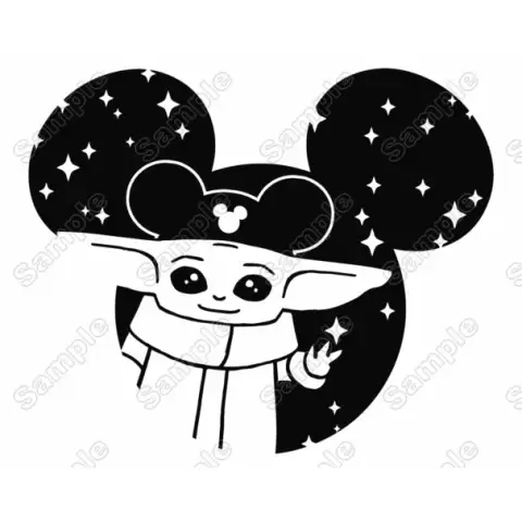 Baby Yoda Star Wars Heat Iron on Transfer Vinyl HTV Baby Yoda Star Wars Heat Iron on Transfer Vinyl HTV