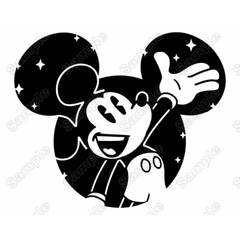 Disney Mickey Mouse Head Heat Iron on Transfer Vinyl HTV Disney Mickey Mouse Head Heat Iron on Transfer Vinyl HTV