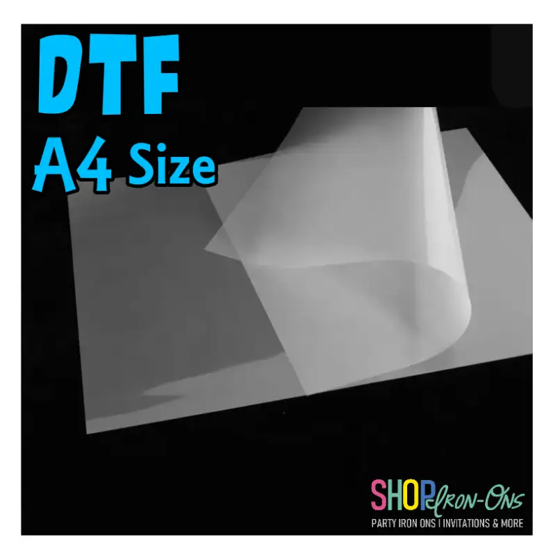 Glossy DTF Sheets Pet Film,  A4 (8.3x11.7), 25 sheets/pack